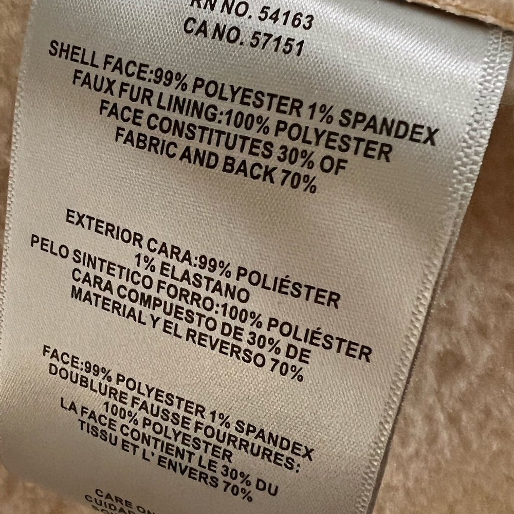 Levi’s Women Cream Faux Jacket - Picture 9 of 11